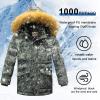 imageWULFUL Boys Winter Coat Waterproof Fleece Lined Parka Jackets Kids Hooded Puffer OuterwearCamouflage