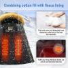 imageWULFUL Boys Winter Coat Waterproof Fleece Lined Parka Jackets Kids Hooded Puffer OuterwearCamouflage