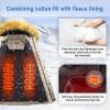 imageWULFUL Boys Winter Coat Waterproof Fleece Lined Parka Jackets Kids Hooded Puffer OuterwearKhaki