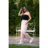 imageWULFUL Cargo Pants for Women High Waisted Casual Pants Straight Stretchy Wide Leg Y2K Streetwear with 6 PocketsPink