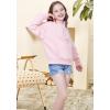 imageWULFUL Girls Casual Half Zipper Sweatshirts Long Sleeve Fashion Pullovers for Teen GirlsPink