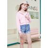 imageWULFUL Girls Casual Zipper up Sweatshirts Crop Jackets for TeensPink