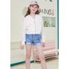 imageWULFUL Girls Casual Zipper up Sweatshirts Crop Jackets for TeensWhite