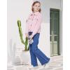 imageWULFUL Girls Fashion Button Down Corduroy Jackets Casual Fall Jackets Teen Girl OuterwearLight Pink