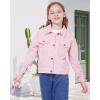 imageWULFUL Girls Fashion Button Down Corduroy Jackets Casual Fall Jackets Teen Girl OuterwearLight Pink