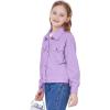 imageWULFUL Girls Fashion Button Down Corduroy Jackets Casual Fall Jackets Teen Girl OuterwearPurple