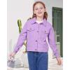 imageWULFUL Girls Fashion Button Down Corduroy Jackets Casual Fall Jackets Teen Girl OuterwearPurple