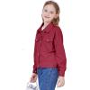 imageWULFUL Girls Fashion Button Down Corduroy Jackets Casual Fall Jackets Teen Girl OuterwearRed