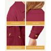 imageWULFUL Girls Fashion Button Down Corduroy Jackets Casual Fall Jackets Teen Girl OuterwearRed
