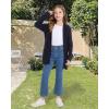 imageWULFUL Girls Long Sleeve Cardigan Kids Casual Open Front Oversized Sweater with PocketsBlack