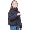 imageWULFUL Girls Winter Puffer Jacket Lightwight Warm Coat ShortBlack