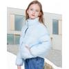 imageWULFUL Girls Winter Puffer Jacket Lightwight Warm Coat ShortBlue