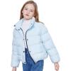 imageWULFUL Girls Winter Puffer Jacket Lightwight Warm Coat ShortBlue
