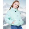 imageWULFUL Girls Winter Puffer Jacket Lightwight Warm Coat ShortGreen