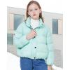 imageWULFUL Girls Winter Puffer Jacket Lightwight Warm Coat ShortGreen