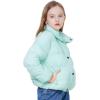 imageWULFUL Girls Winter Puffer Jacket Lightwight Warm Coat ShortGreen