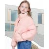 imageWULFUL Girls Winter Puffer Jacket Lightwight Warm Coat ShortPink