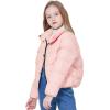 imageWULFUL Girls Winter Puffer Jacket Lightwight Warm Coat ShortPink