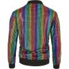 imageWULFUL Kids Boys Varsity Bomber Jacket 70s Disco Costume Party Sequin Metallic JacketsMulticolored