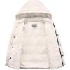 imageWULFUL Kids Boys Winter Coat Detachable Hat Puffer Windbreaker Warm Cotton Jacket Parka Down Outdoor CoatsBeige