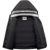 imageWULFUL Kids Boys Winter Coat Detachable Hat Puffer Windbreaker Warm Cotton Jacket Parka Down Outdoor CoatsBlack