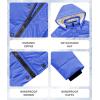 imageWULFUL Kids Boys Winter Coat Detachable Hat Puffer Windbreaker Warm Cotton Jacket Parka Down Outdoor CoatsBlue