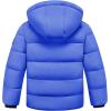 imageWULFUL Kids Boys Winter Coat Detachable Hat Puffer Windbreaker Warm Cotton Jacket Parka Down Outdoor CoatsBlue