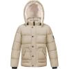 imageWULFUL Kids Boys Winter Coat Detachable Hat Puffer Windbreaker Warm Cotton Jacket Parka Down Outdoor CoatsBrown