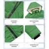 imageWULFUL Kids Boys Winter Coat Detachable Hat Puffer Windbreaker Warm Cotton Jacket Parka Down Outdoor CoatsGreen
