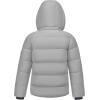 imageWULFUL Kids Boys Winter Coat Detachable Hat Puffer Windbreaker Warm Cotton Jacket Parka Down Outdoor CoatsGrey