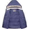 imageWULFUL Kids Boys Winter Coat Detachable Hat Puffer Windbreaker Warm Cotton Jacket Parka Down Outdoor CoatsNavy