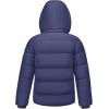imageWULFUL Kids Boys Winter Coat Detachable Hat Puffer Windbreaker Warm Cotton Jacket Parka Down Outdoor CoatsNavy