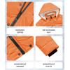 imageWULFUL Kids Boys Winter Coat Detachable Hat Puffer Windbreaker Warm Cotton Jacket Parka Down Outdoor CoatsOrange