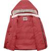 imageWULFUL Kids Boys Winter Coat Detachable Hat Puffer Windbreaker Warm Cotton Jacket Parka Down Outdoor CoatsRed