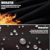 imageWULFUL Kids Waterproof Snow Ski Pants Boys Girls Outdoor Winter Fleece Hiking Insulated Snowboard PantsBlack  Grey