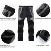 imageWULFUL Kids Waterproof Snow Ski Pants Boys Girls Outdoor Winter Fleece Hiking Insulated Snowboard PantsBlack  Grey