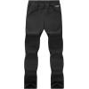 imageWULFUL Kids Waterproof Snow Ski Pants Boys Girls Outdoor Winter Fleece Hiking Insulated Snowboard PantsBlack