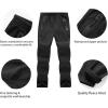 imageWULFUL Kids Waterproof Snow Ski Pants Boys Girls Outdoor Winter Fleece Hiking Insulated Snowboard PantsBlack