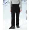 imageWULFUL Kids Waterproof Snow Ski Pants Boys Girls Outdoor Winter Fleece Hiking Insulated Snowboard PantsBlack