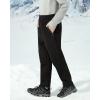 imageWULFUL Kids Waterproof Snow Ski Pants Boys Girls Outdoor Winter Fleece Hiking Insulated Snowboard PantsBlack