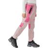 imageWULFUL Kids Waterproof Snow Ski Pants Boys Girls Outdoor Winter Fleece Hiking Insulated Snowboard PantsPink
