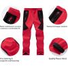 imageWULFUL Kids Waterproof Snow Ski Pants Boys Girls Outdoor Winter Fleece Hiking Insulated Snowboard PantsRed