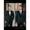 imageWULFUL Mens 2 Piece Slim Fit Suit Set One Button Blazer Jacket Pants Tuxedo Set for Prom Wedding and BusinessDark Green