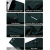 imageWULFUL Mens 2 Piece Slim Fit Suit Set One Button Blazer Jacket Pants Tuxedo Set for Prom Wedding and BusinessDark Green