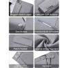 imageWULFUL Mens 2 Piece Slim Fit Suit Set One Button Blazer Jacket Pants Tuxedo Set for Prom Wedding and BusinessLight Grey Light Grey Lapel