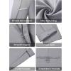 imageWULFUL Mens 2 Piece Slim Fit Suit Set One Button Blazer Jacket Pants Tuxedo Set for Prom Wedding and BusinessLight Grey Light Grey Lapel