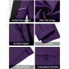imageWULFUL Mens 2 Piece Slim Fit Suit Set One Button Blazer Jacket Pants Tuxedo Set for Prom Wedding and BusinessPurple