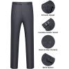 imageWULFUL Mens 2 Piece Suits Slim Fit Two Button Blazer Jacket Pants Set for PartyWedding and BusinessDark Grey