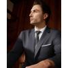 imageWULFUL Mens 2 Piece Suits Slim Fit Two Button Blazer Jacket Pants Set for PartyWedding and BusinessDark Grey