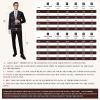 imageWULFUL Mens 2 Piece Suits Slim Fit Two Button Blazer Jacket Pants Set for PartyWedding and BusinessRed